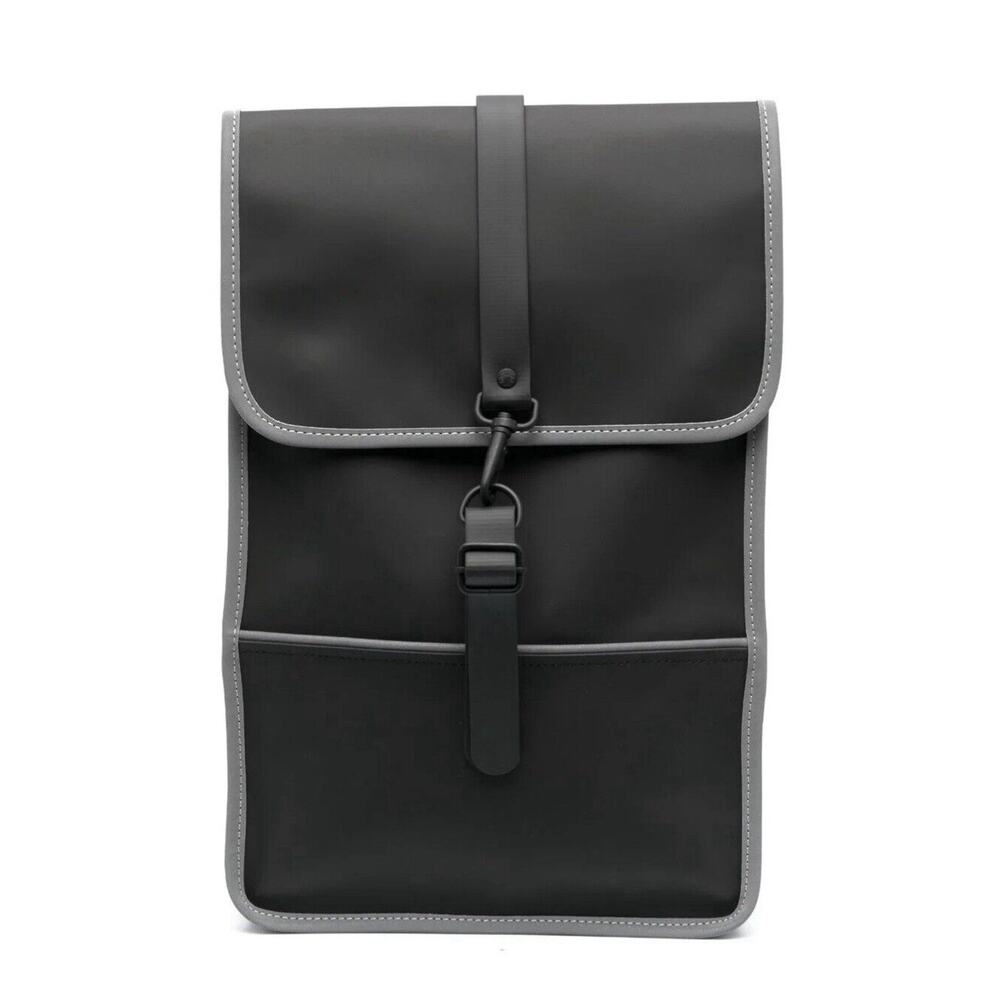 Rains Backpack Reflective Black Reflective 14090 Waterproof New With Tags